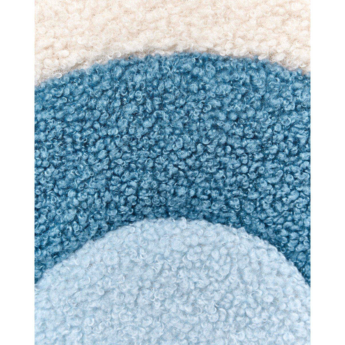 Fotel dziecięcy boucle niebieski OMBO