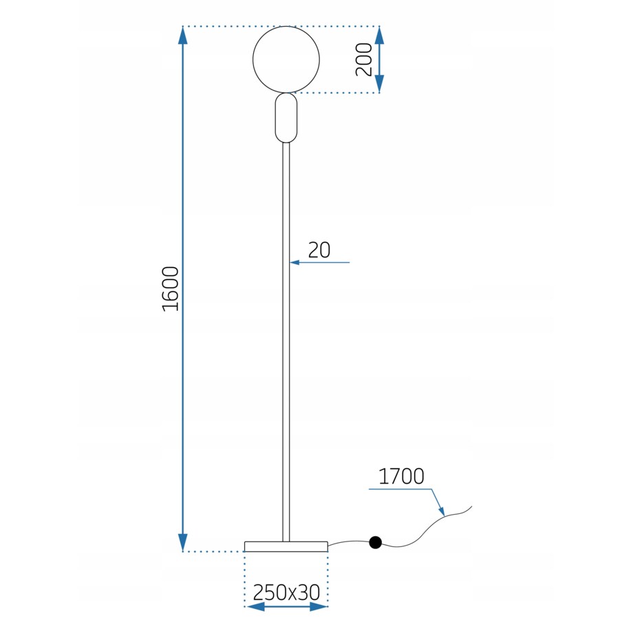 Lampa Stojąca Podłogowa Złota Biały Klosz
