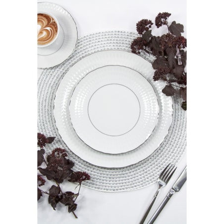 Serwis obiadowy dla 6 osób 25 el. Sofia Platynowa Linia 3607