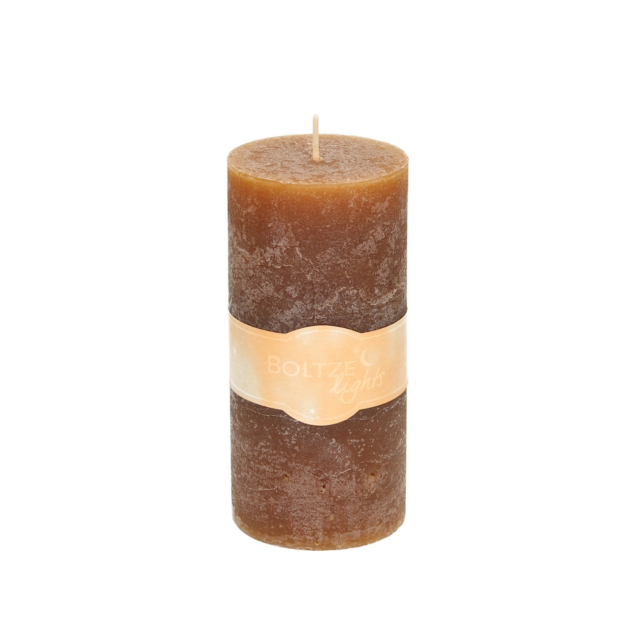 Świeca Lea 15cm brown, 7 x 15 cm