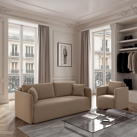 Fotel Chaum camelowy