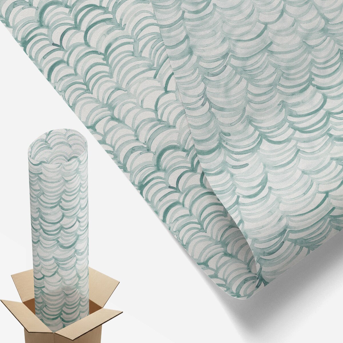 Folia na okno dekoracyjna - Łukowate wzory minimalizm spokój - 100x116 cm