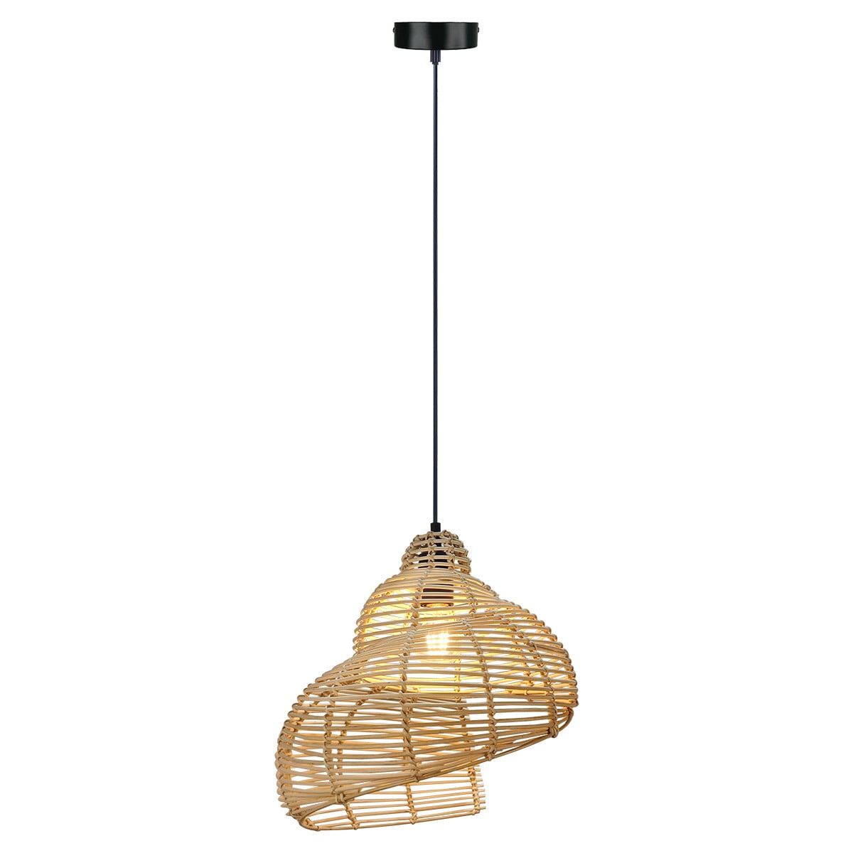 Lampa wisząca Light Prestige Shella drewno 1 x E27 1 szt.