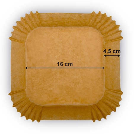 Papier do pieczenia Berdsen wkładki do frytkownicy 100 szt. 16 cm 364904