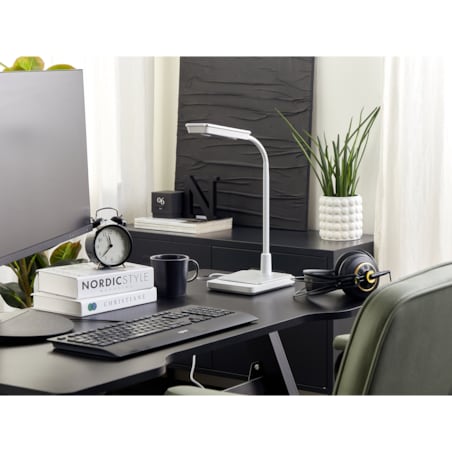 Lampa biurkowa LED CENTAURUS Ze ściemniaczem Metal Biały