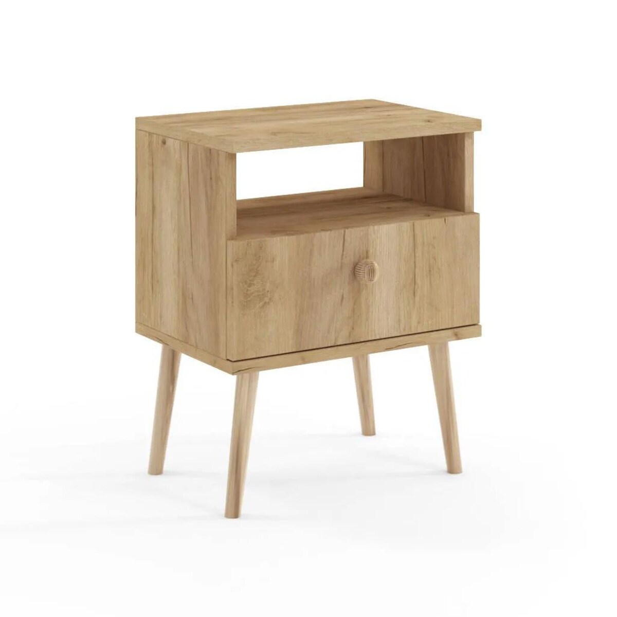 Szafka nocna LEBEL dąb craft złoty