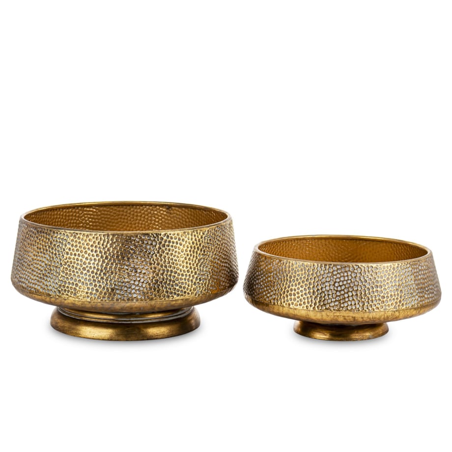 Osłonka metalowa 2 szt. 18x35 i 14x31 cm MERIDA-2 złota