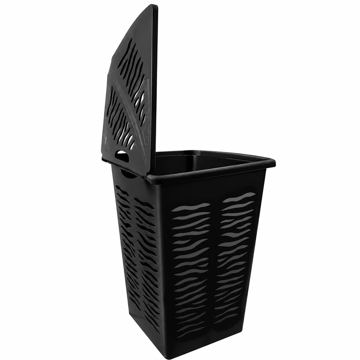 Kosz Na Panie Bieliznę Ubrania Do Łazienki Narożny Plastikowy Antracyt 45 L
