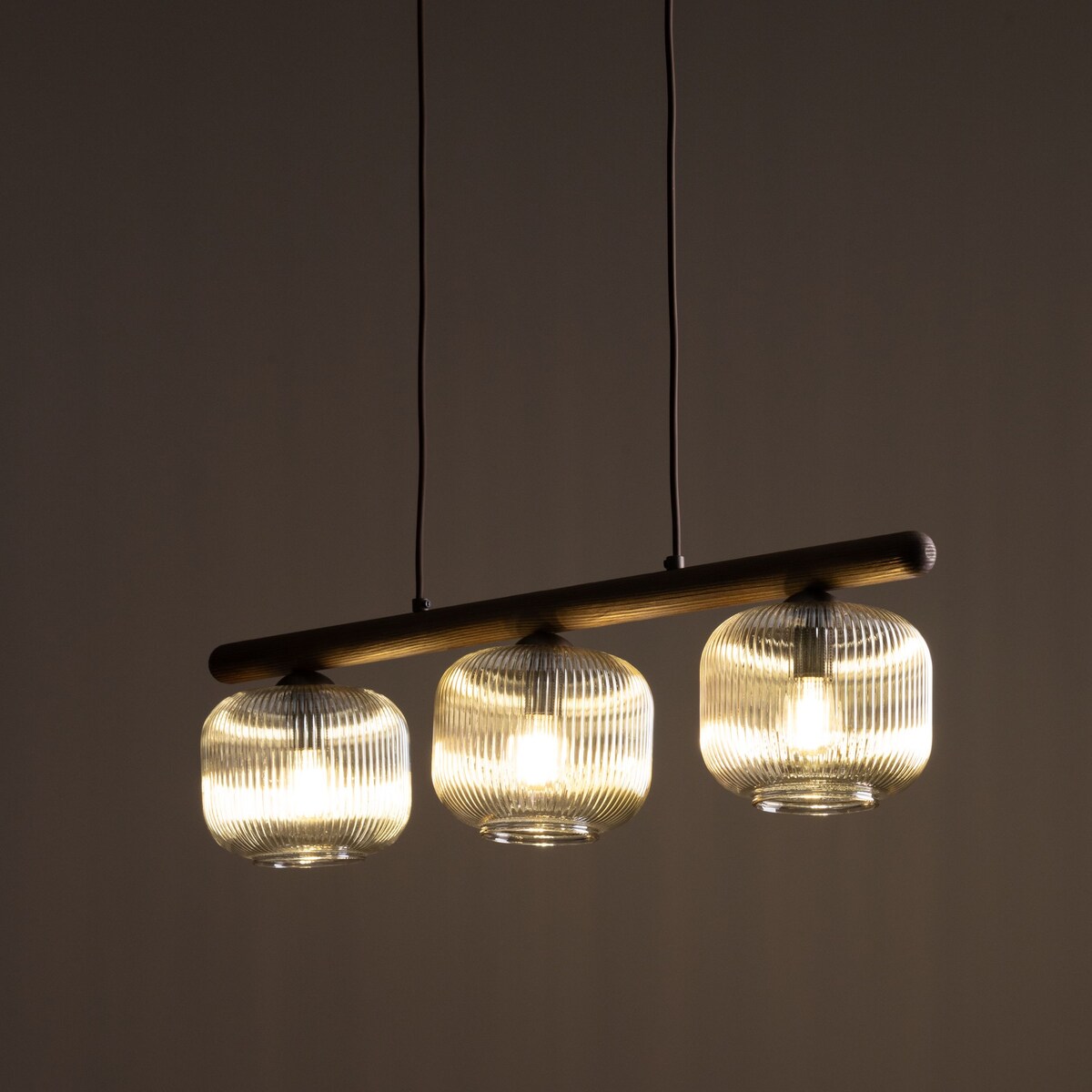 Lampa wisząca TK Lighting SALVIA BROWN 11069 brązowo-koniakowa 3xE14 regulowana wysokość