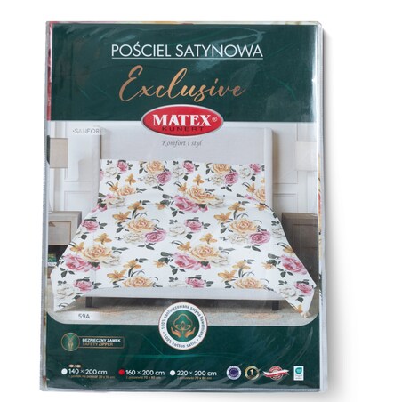 Pościel satynowa EXCLUSIVE CZ (140x200-1,70x90-1)