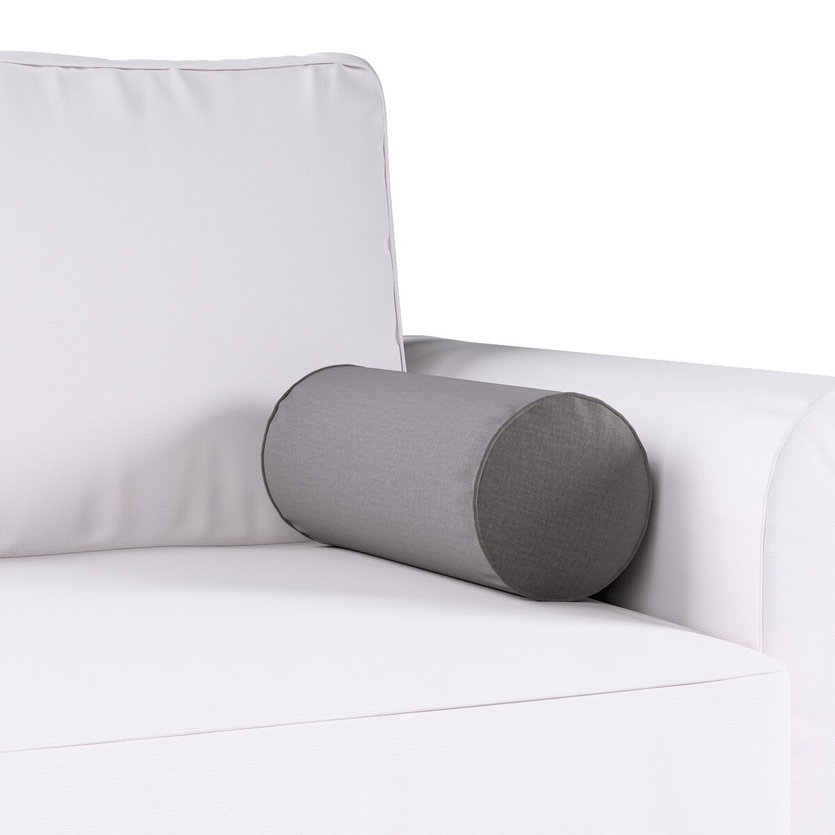 Poduszka wałek prosty, brązowy welwet, Ø16 x 40 cm, Ingrid