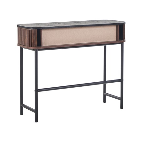 Konsola ciemne drewno z czarnym JOSE