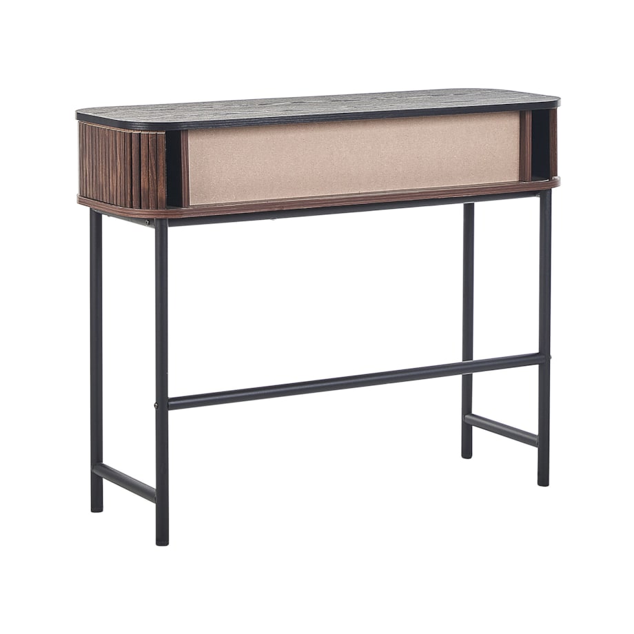 Konsola ciemne drewno z czarnym JOSE