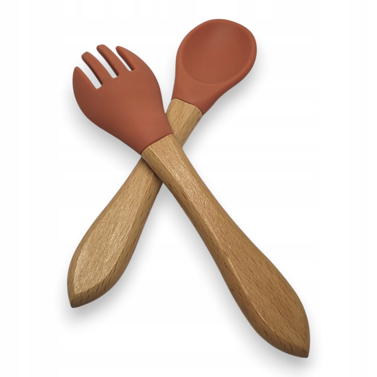 Miseczka z przyssawką silikonowa dla dziecka na przekąski łyżka widelec BLW