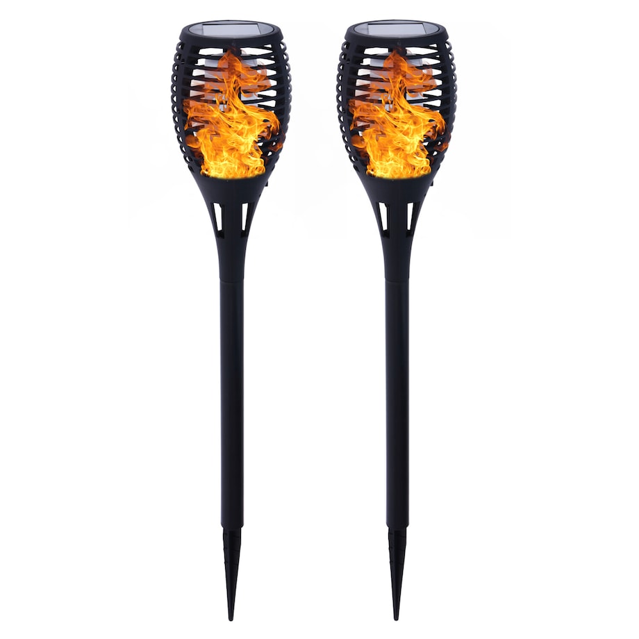 Lampa Solarna Ogrodowa Do Ogrodu Led Pochodnia Efekt Płomień Ogień 58 Cm Zestaw 2 szt.