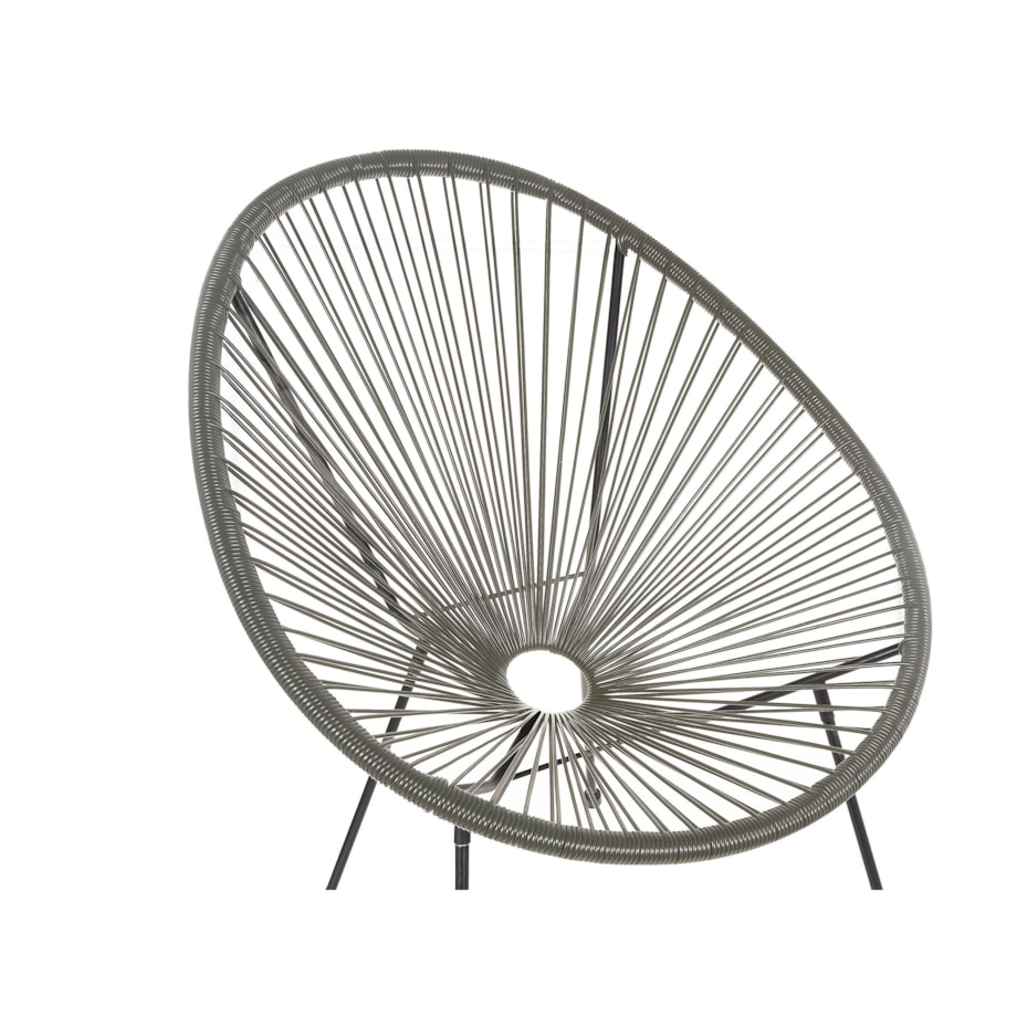 Krzesło z technorattanu szare ACAPULCO II