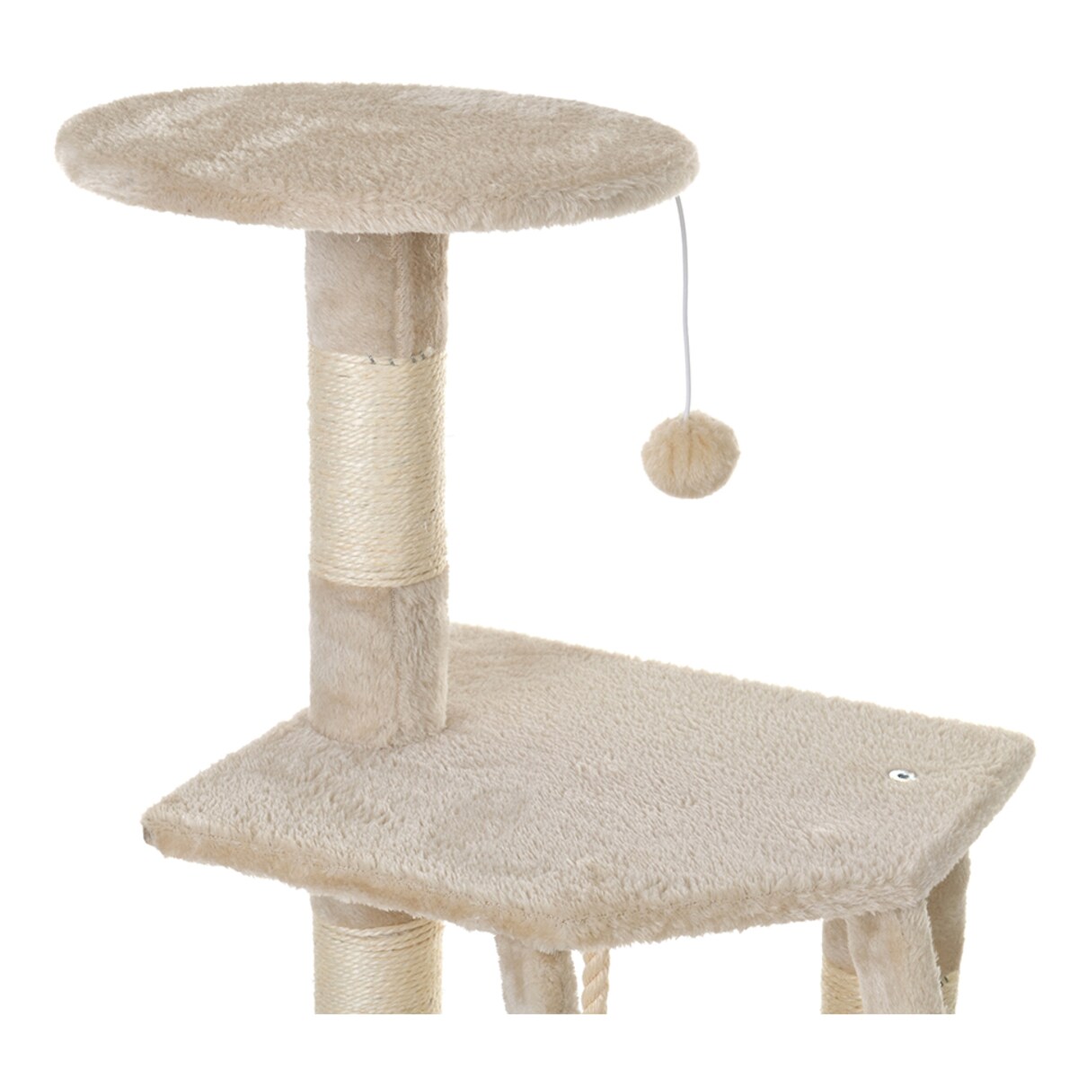 Drapak dla kota wieża legowisko słupek beżowy Funfit Home&Office 120 cm