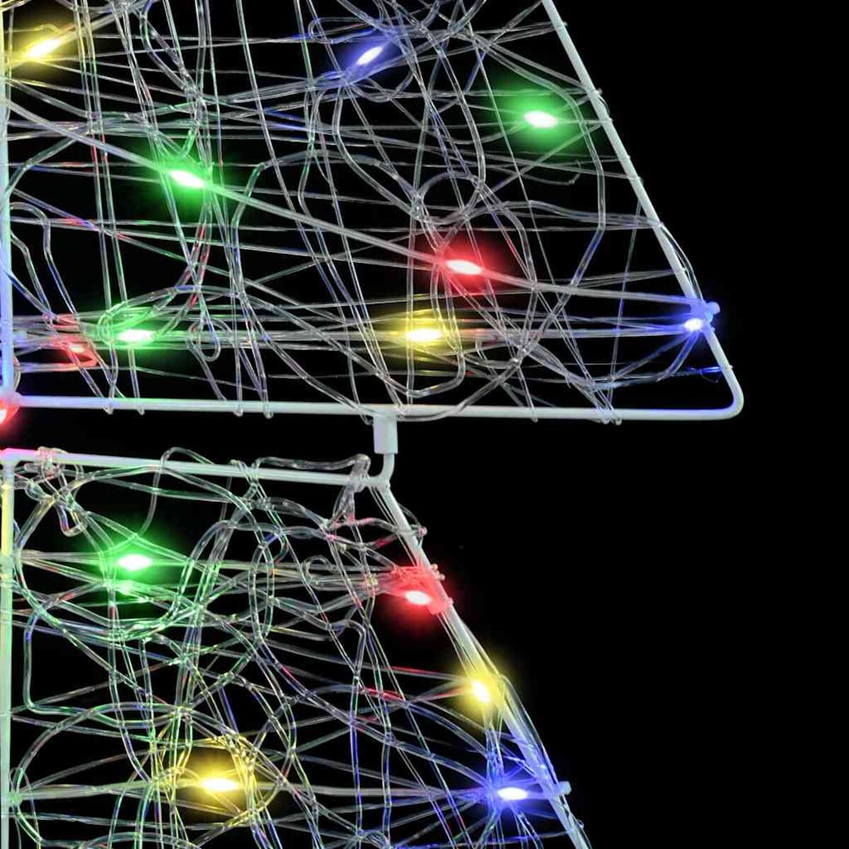 vidaXL Choinka z 160 diodami LED Wielokolorowe 150 cm Akryl