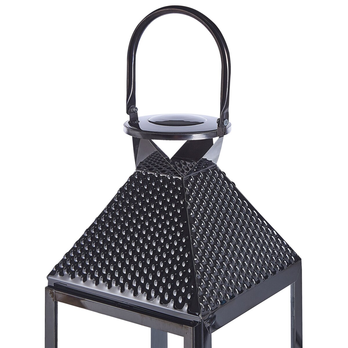 Lampion stalowy 54 cm czarny BALI