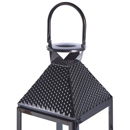 Lampion stalowy 54 cm czarny BALI