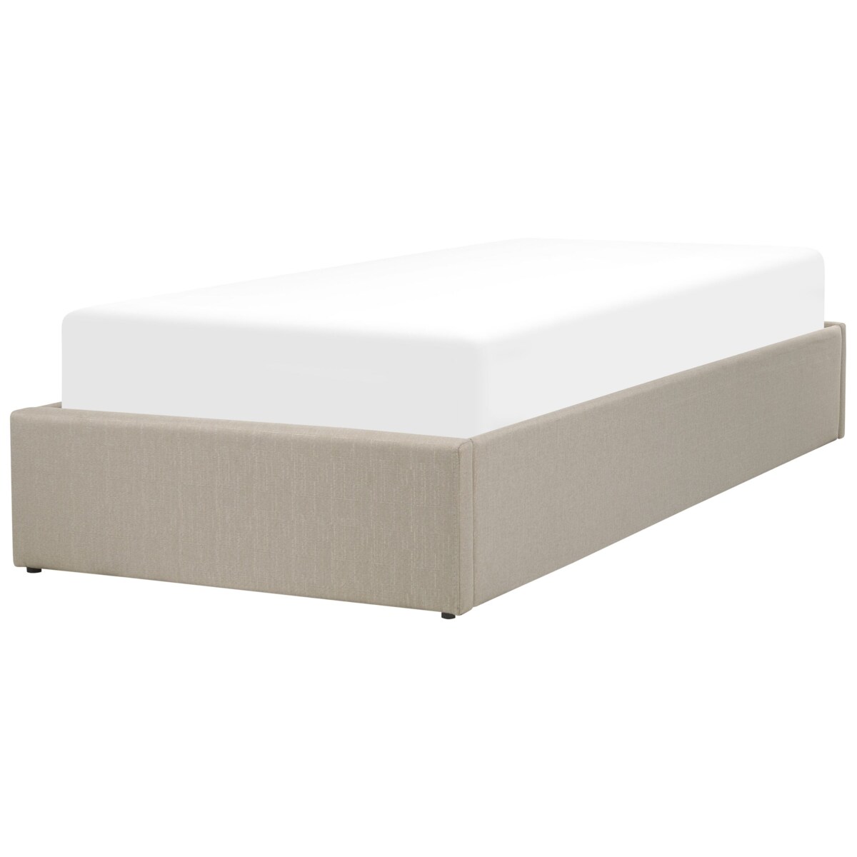 Łóżko z pojemnikiem DINAN 90 x 200 cm Beżowy