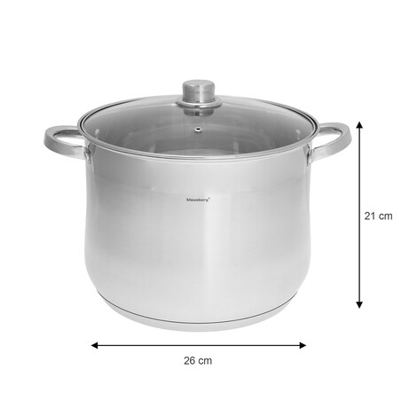 Zestaw garnków gastronomiczne stock pot 6 ele 10.7l+8.6l+7.0L KLAUSBERG