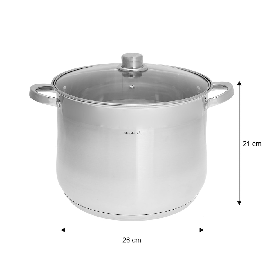 Zestaw garnków gastronomiczne stock pot 6 ele 10.7l+8.6l+7.0L KLAUSBERG