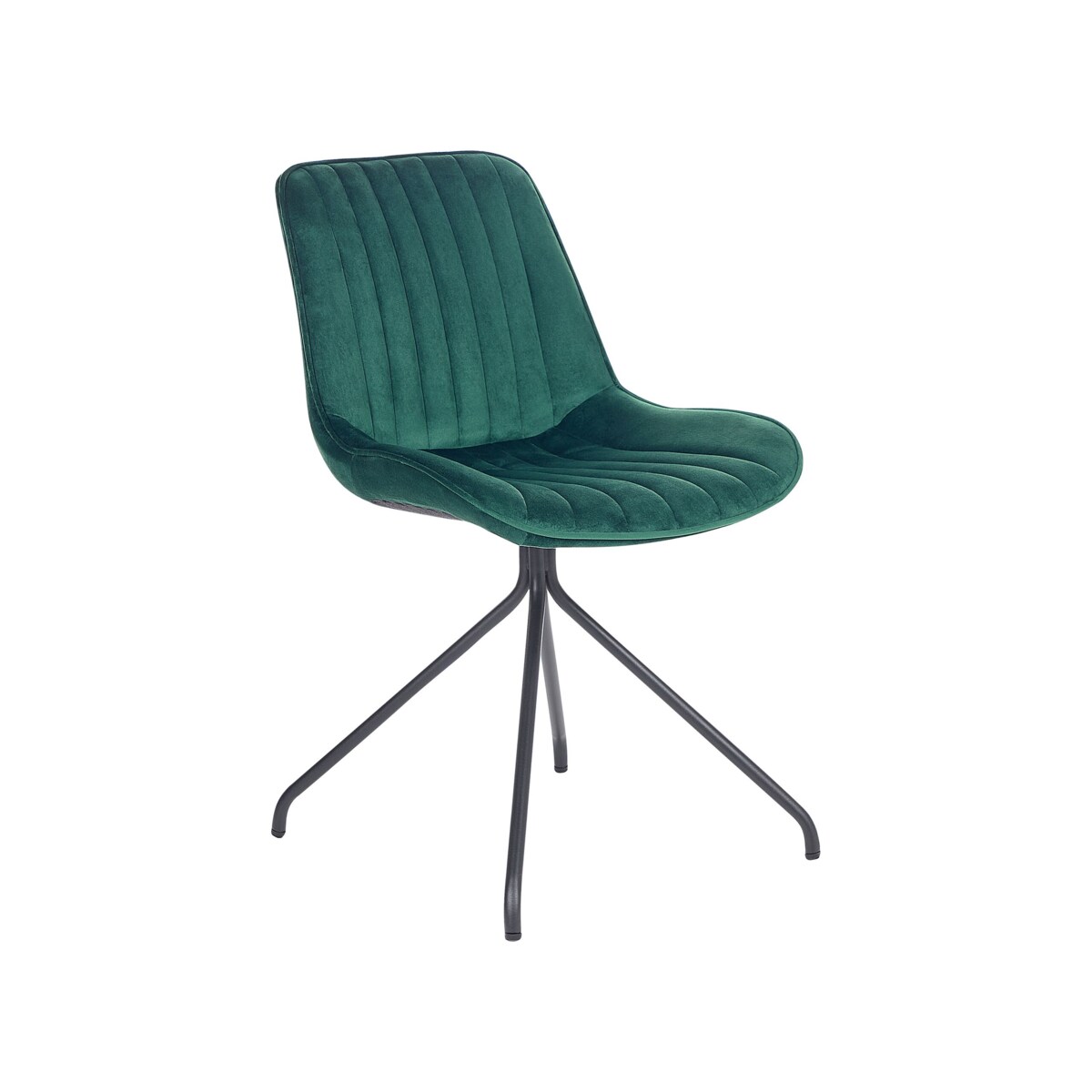 Zestaw 2 krzeseł do jadalni welurowy zielony NAVASOTA