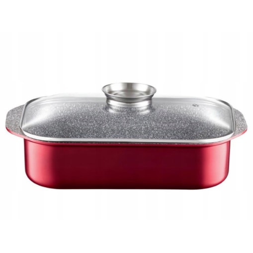 BRYTFANNA Metallic RED 6,5L +dozownik GARNEK na prezent kuchenny pokrywa