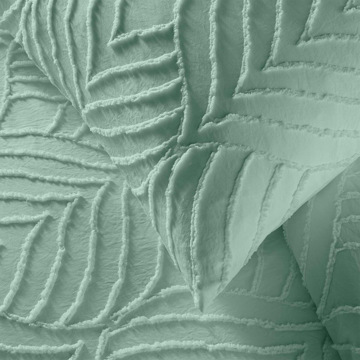 Komplet pościeli z tuftowanym wzorem 240x220 cm TIPLU zielony