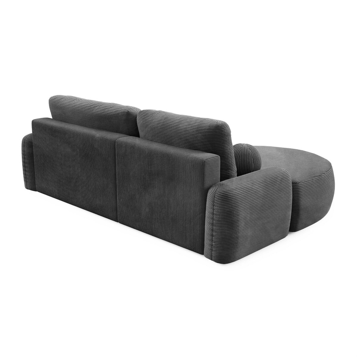 Zaokrąglony narożnik CLEO II z funkcją spania, wersja lewa, Poso 60