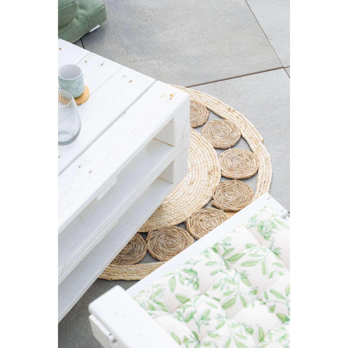 Dywan do salonu okrągły w stylu boho, Ø 80 cm