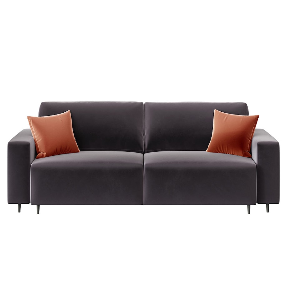 Hesto 3-osobowa rozkładana sofa - antracytowa