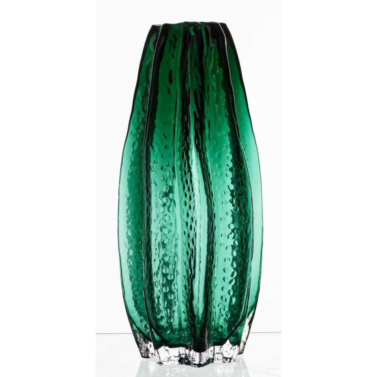 Wazon szklany 30x13,5x13,5 cm GULDAN-2 zielony small