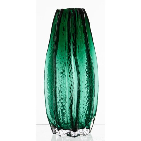 Wazon szklany 30x13,5x13,5 cm GULDAN-2 zielony small