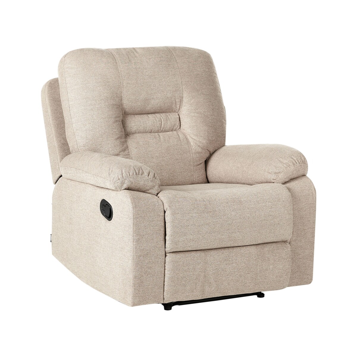 Rozkładany fotel BERGEN Tkanina Beżowy