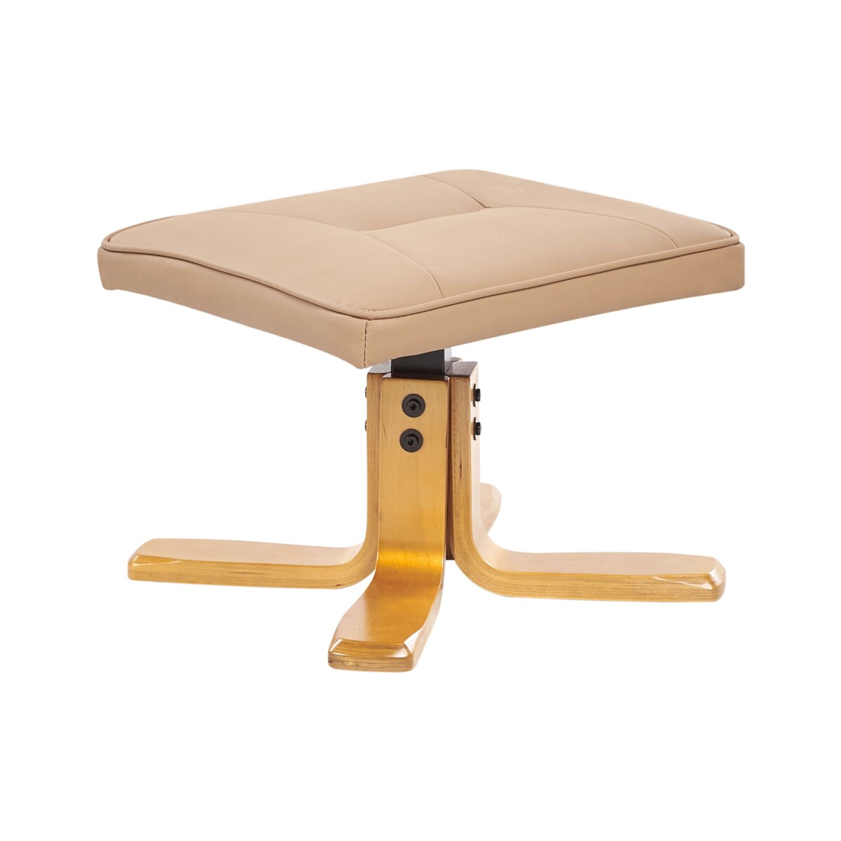 Fotel z masażem RELAXPRO Ekoskóra Jasnobrązowy