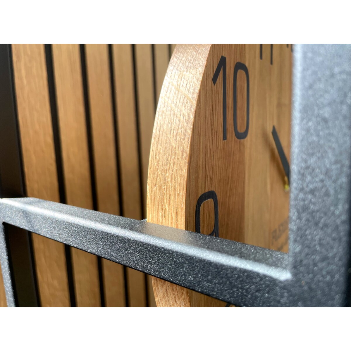 Zegar stojący w konsoli loft dębowy 100cm