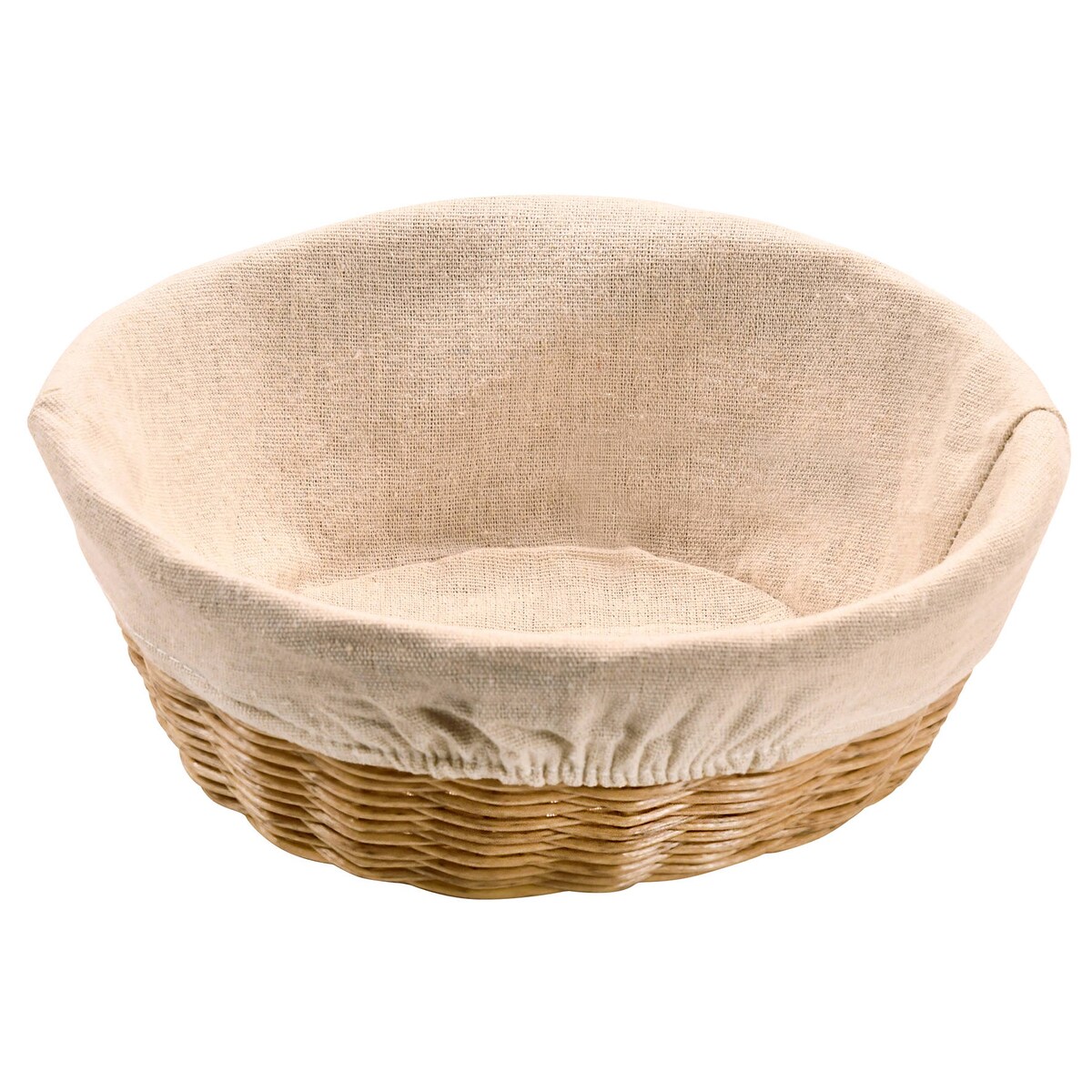 Koszyk na pieczywo z materiałową wyściółką, Ø 25 cm, Kesper