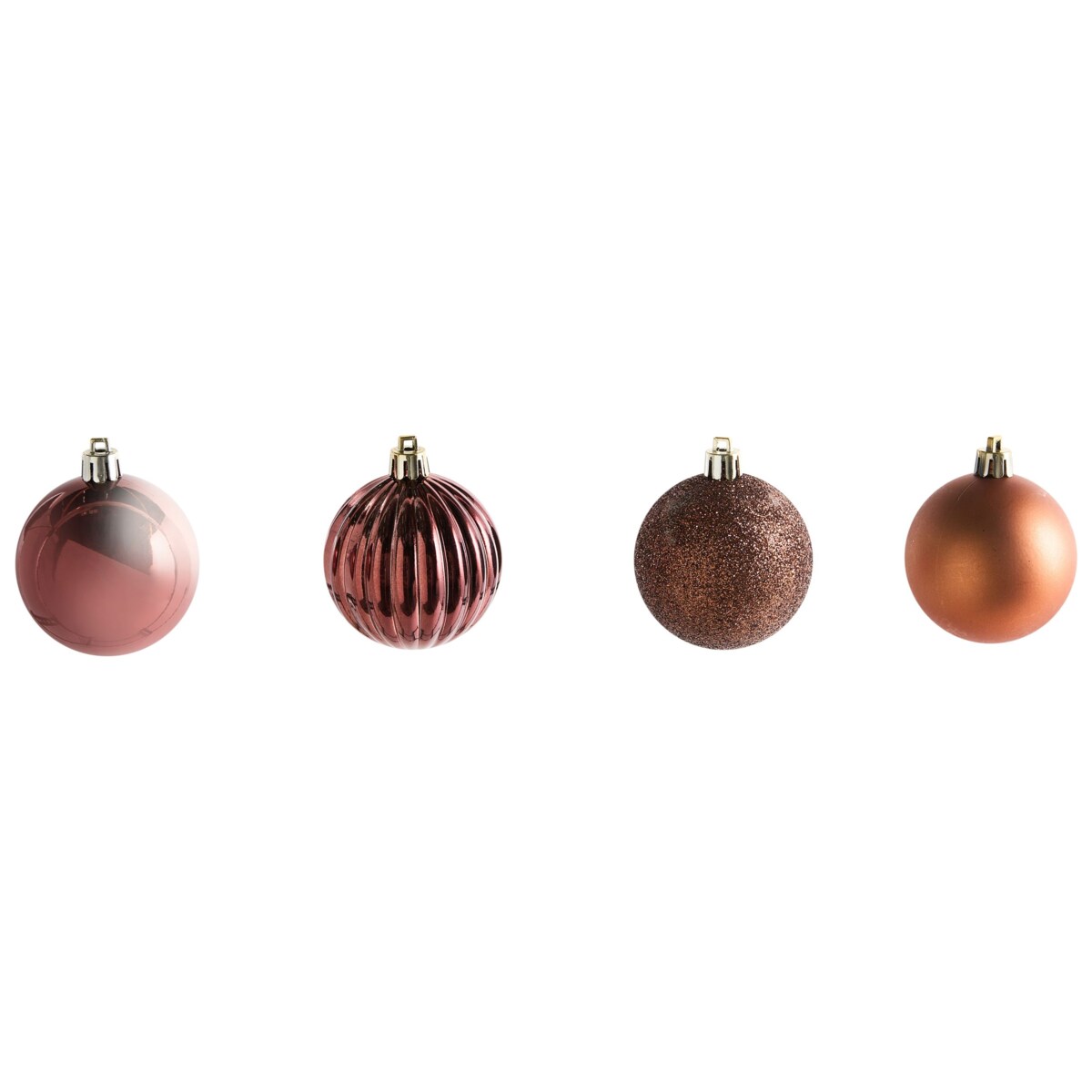 Zestaw 60 bombek ISOJARVI Brązowy