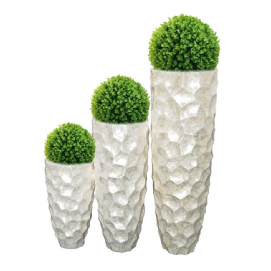 Srebrna donica perłowa muszelkowa Glamour Premium 90