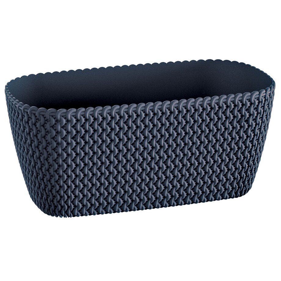 Donica Na Cmentarz Skrzynka Korytko Doniczka Na Wszystkich Świętych 29,7 Cm Antracytowa