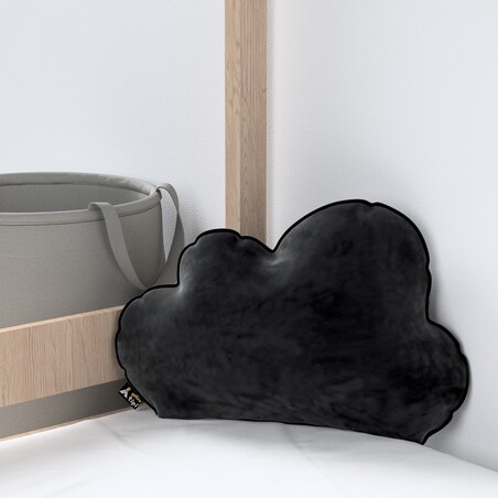 Poduszka Soft Cloud, głęboka czerń, 55x15x35cm, Posh Velvet