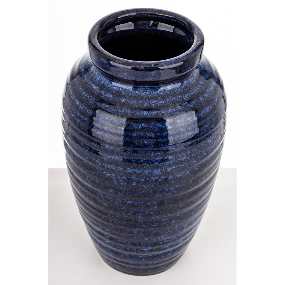 Wazon ceramiczny 31x17x17 cm MEEKE niebieski