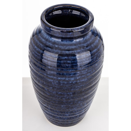Wazon ceramiczny 31x17x17 cm MEEKE niebieski