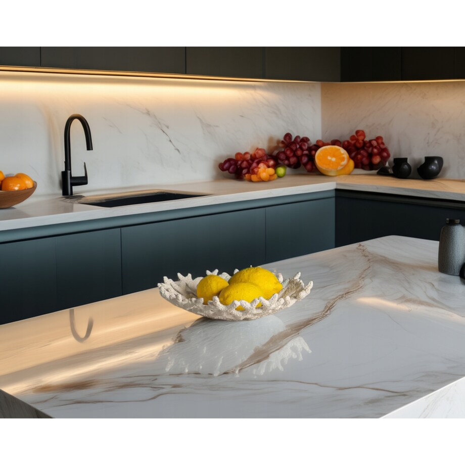 PATERA NA OWOCE DEKORACJE BIAŁA RAFA KORALOWA marynistyka na stół do salonu