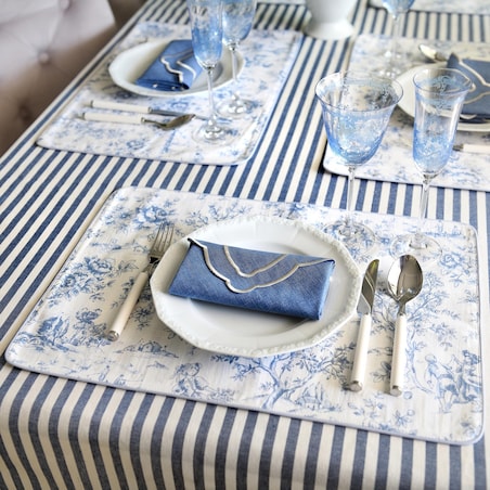 Chlebaczek Toile de Jouy Blue & Stripes