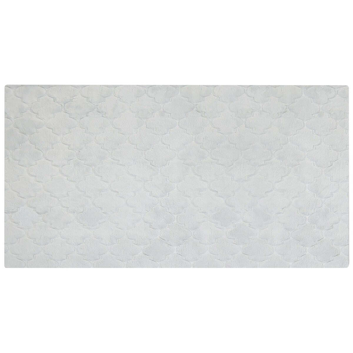 Dywan sztuczne futro królika 80 x 150 cm jasnoszary GHARO