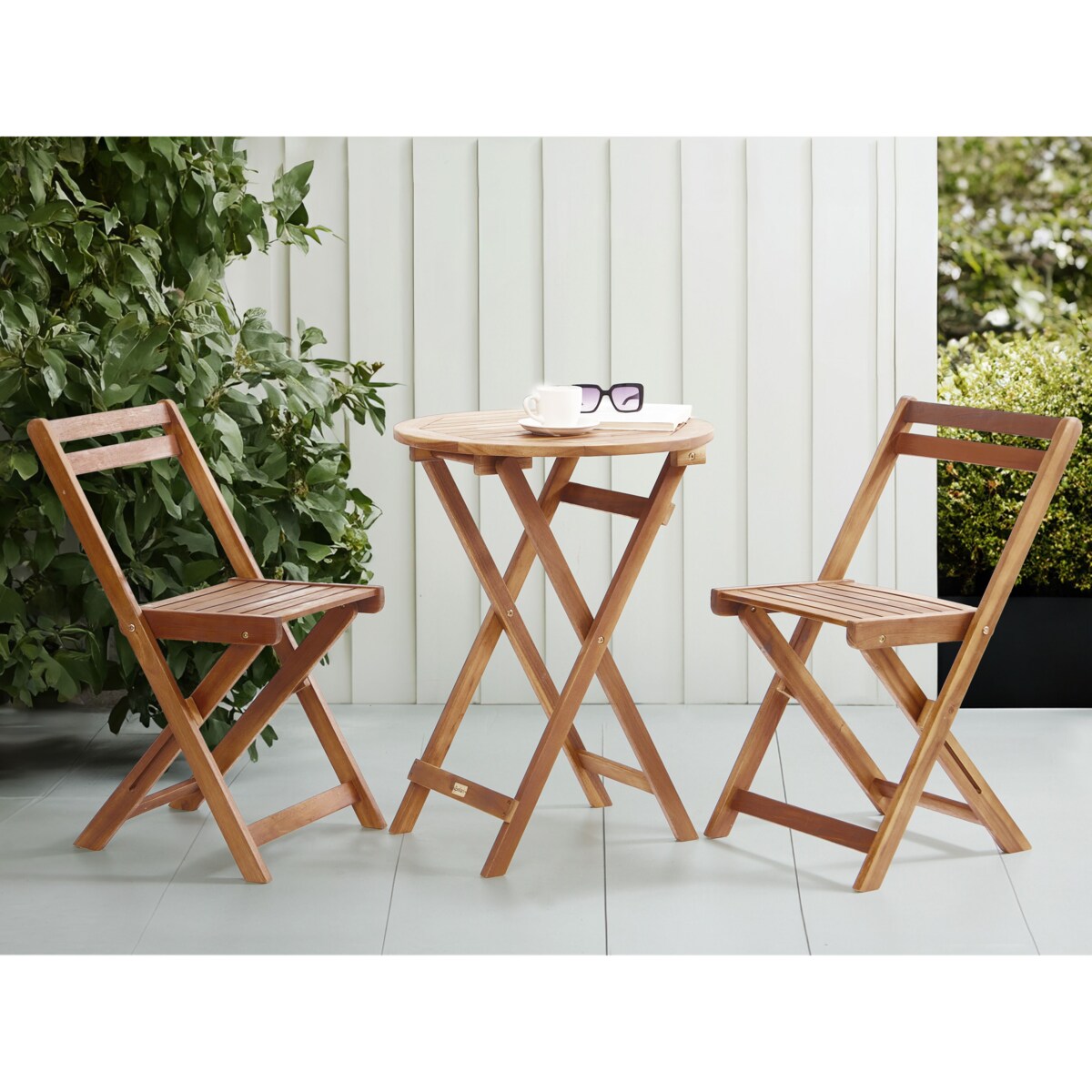 Zestaw mebli balkonowych Składane SACILE Drewno akacjowe Brązowy