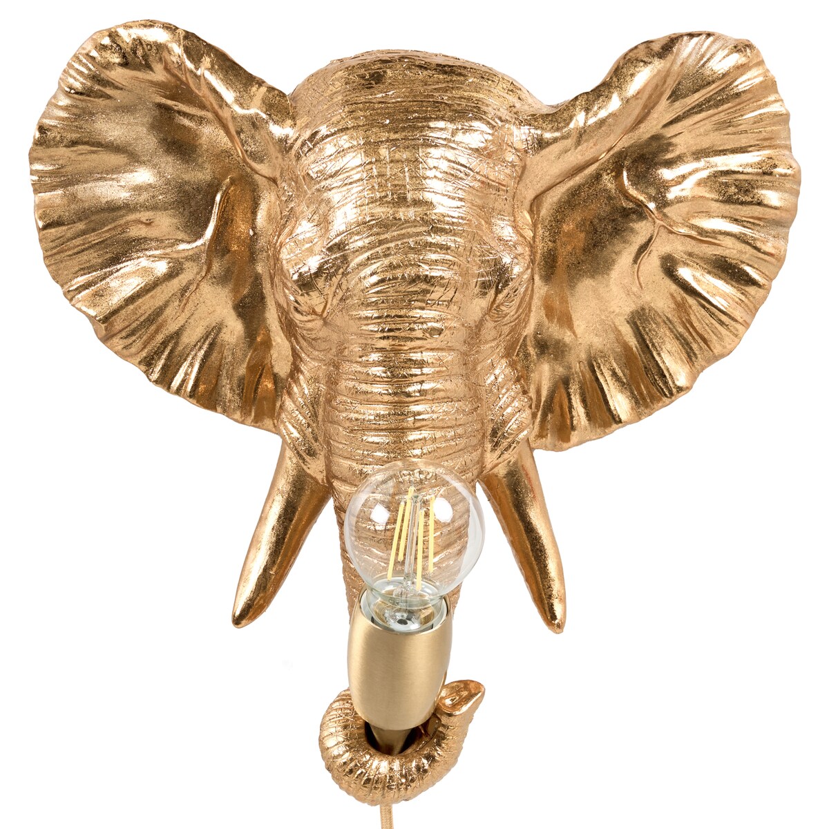 Słoń Lampa ścienna ELEPHANTI Złoty